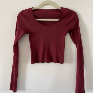 Brandy Melville Burgundy McKenna Top